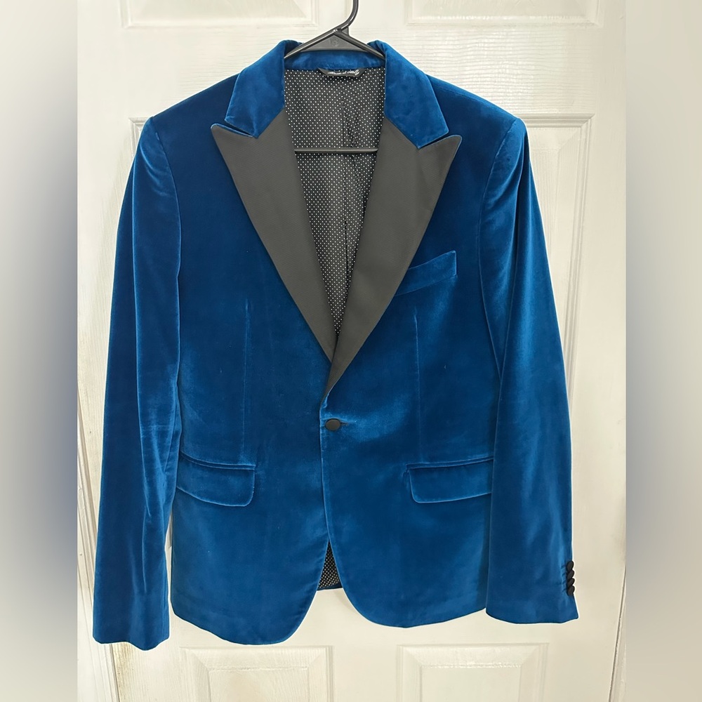 Brian Dales Royal Blue Velvet Blazer